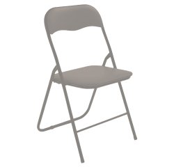Sedia Slimmy - pieghevole - 43 x 44 x 79 cm - tortora - Verdelook