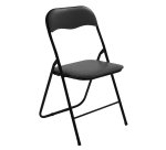 Sedia Slimmy - pieghevole - 43 x 44 x 79 cm - nero - Verdelook
