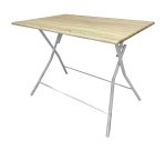 Tavolo Thiny big - 100 x 70 x 75 cm - effetto legno - Verdelook