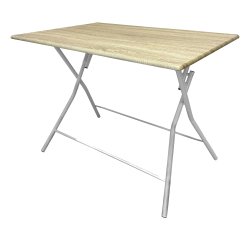 Tavolo Thiny big - 100 x 70 x 75 cm - effetto legno - Verdelook