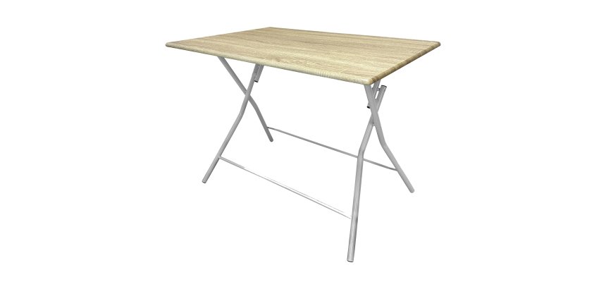 Tavolo Thiny big - 100 x 70 x 75 cm - effetto legno - Verdelook