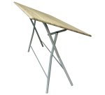 Tavolo Thiny big - 100 x 70 x 75 cm - effetto legno - Verdelook