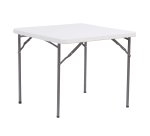 Tavolo quadrato - HDPE - 86 x 86 x 74 cm - bianco - Verdelook