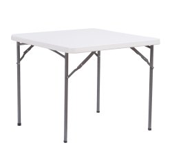 Tavolo quadrato - HDPE - 86 x 86 x 74 cm - bianco - Verdelook