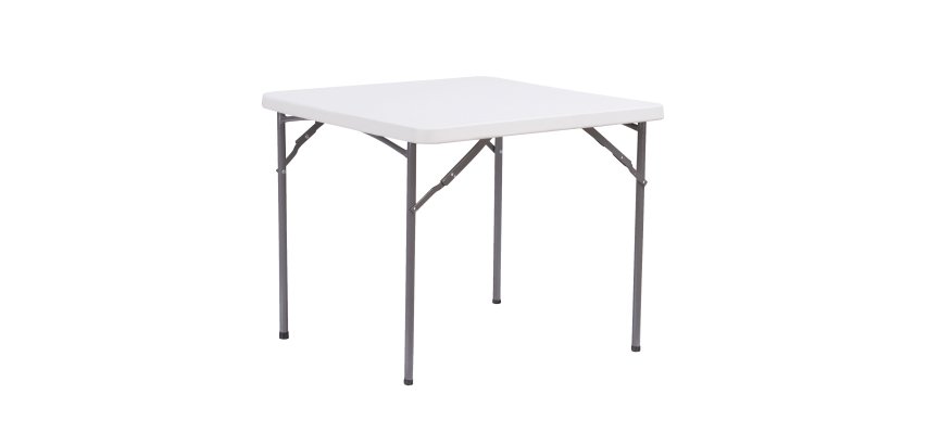 Tavolo quadrato - HDPE - 86 x 86 x 74 cm - bianco - Verdelook