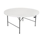 Tavolo rotondo - HDPE - diametro 150 x 74 cm - bianco - Verdelook