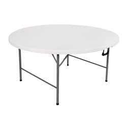 Tavolo rotondo - HDPE - diametro 150 x 74 cm - bianco - Verdelook