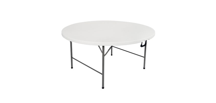 Tavolo rotondo - HDPE - diametro 150 x 74 cm - bianco - Verdelook