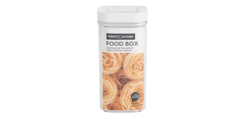 Contenitore alimentare Foodbox - 110 x 110 x 220 mm - 1,7 litri - ABS - Perfetto