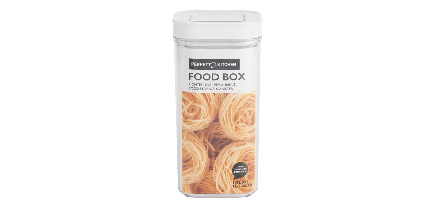 Contenitore alimentare Foodbox - 110 x 110 x 220 mm - 1,7 litri - ABS - Perfetto