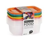 Contenitori alimenti – 185 x 125 x 561 mm – 600 ml - PP - Perfetto – conf. 5 pezzi