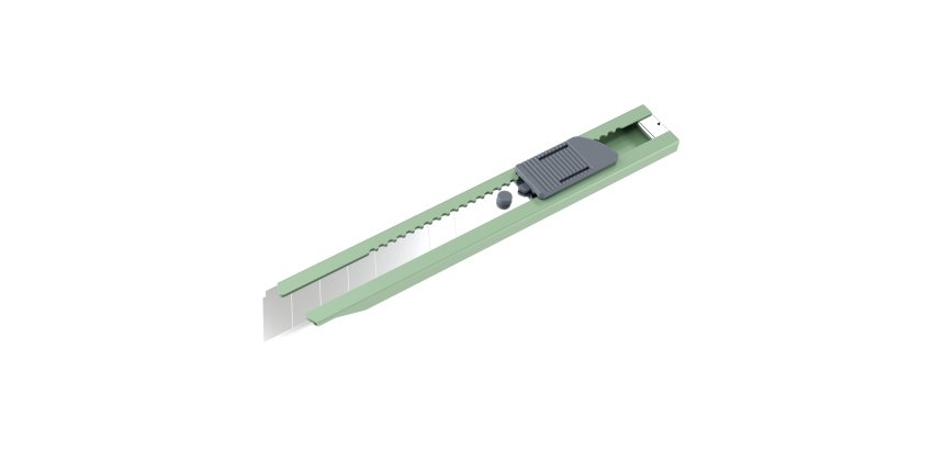Cutter multiuso - in metallo - lama a spezzare standard - Uttil