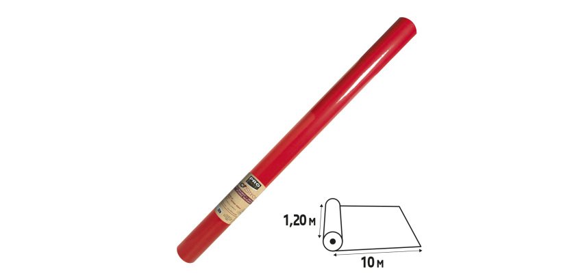 Tovaglia idrorepellente - in rotolo - 1,2 x 10 m - spunbond - rosso - Pro Nappe