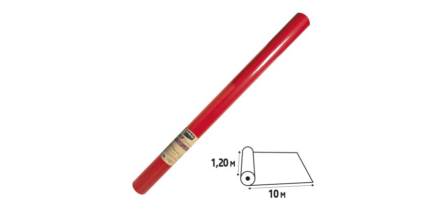 Tovaglia idrorepellente - in rotolo - 1,2 x 10 m - spunbond - rosso - Pro Nappe