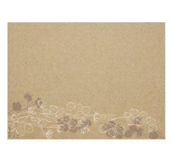 Tovaglietta monouso Floral - 30 x 40 cm - carta - avana - Pro Nappe - conf. 400 pezzi