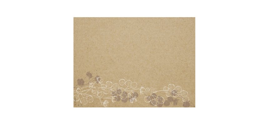 Tovaglietta monouso Floral - 30 x 40 cm - carta - avana - Pro Nappe - conf. 400 pezzi