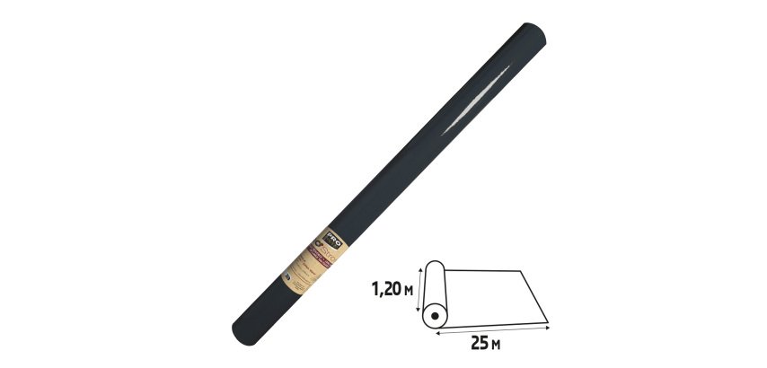 Tovaglia idrorepellente - in rotolo - 1,2 x 25 m - spunbond - nero - Pro Nappe