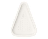 Vassoio pizza - 1/8 - 19 x 25 cm - bianco - Signor Bio - conf. 125 pezzi