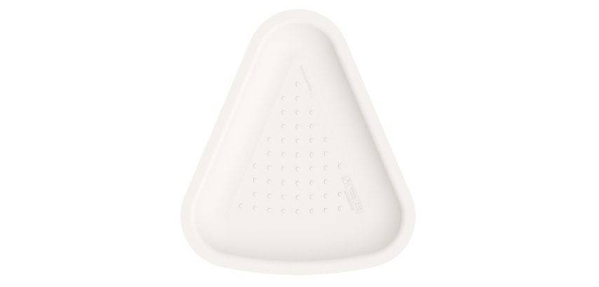 Vassoio pizza - 1/6 - 23 x 26 cm - bianco - Signor Bio - conf. 125 pezzi