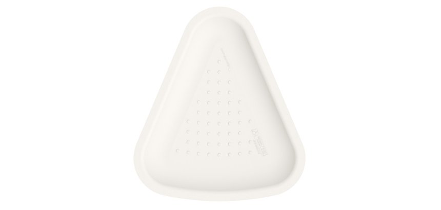 Vassoio pizza - 1/6 - 23 x 26 cm - bianco - Signor Bio - conf. 125 pezzi