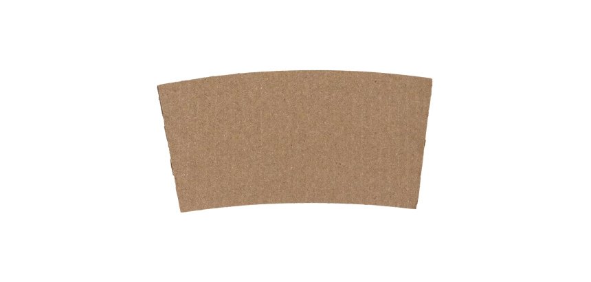 Fascia antiscotto per bicchiere 350/450ml - avana - Signor Bio - conf. 50 pezzi