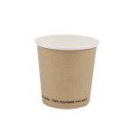 Bicchiere caffè - carta - 75 ml - avana - Signor Bio - conf. 50 pezzi