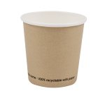 Bicchiere caffè - carta - 100 ml - avana - Signor Bio - conf. 50 pezzi
