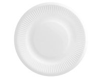 Piatto Light - compostabile - Ø 18 cm - bianco - Signor Bio - conf. 125 pezzi