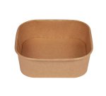 Bowl quadrata - 900ml - 17 x 17 cm - avana - Signor Bio - conf. 50 pezzi