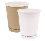 Bicchiere - carta - 200 ml - avana - Signor Bio - conf. 50 pezzi