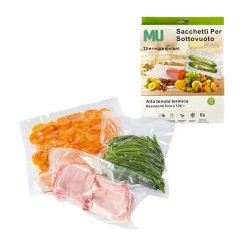 Sacchetto per sottovuoto - termoresistenti - 25 x 30 cm - Mulin - conf. 30 pezzi