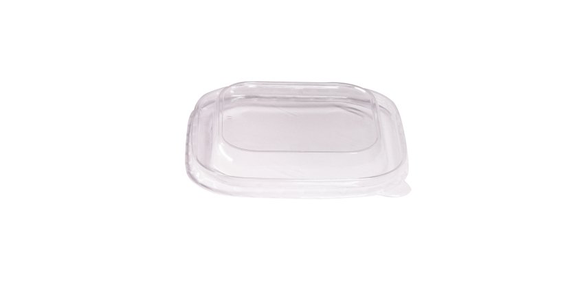 Coperchio per bowl quadrata 600ml - trasparente - Signor Bio - conf. 50 pezzi