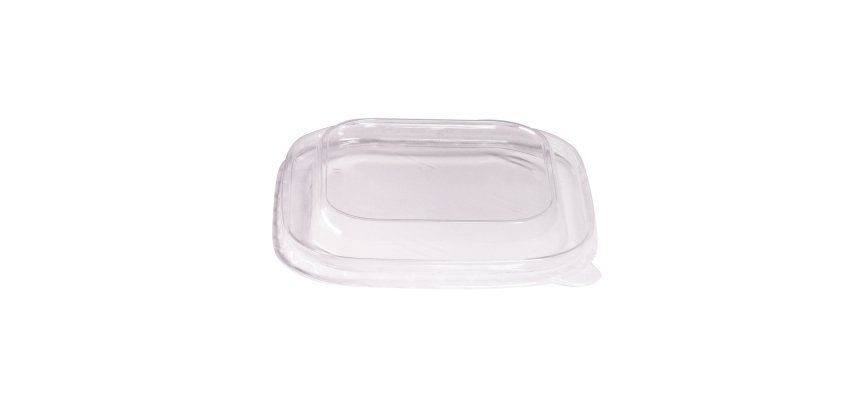 Coperchio per bowl quadrata 600ml - trasparente - Signor Bio - conf. 50 pezzi