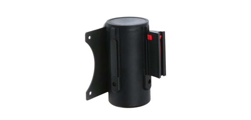 Black Barrier Flexi Belt Wall Mounted With 3 m Black Belt