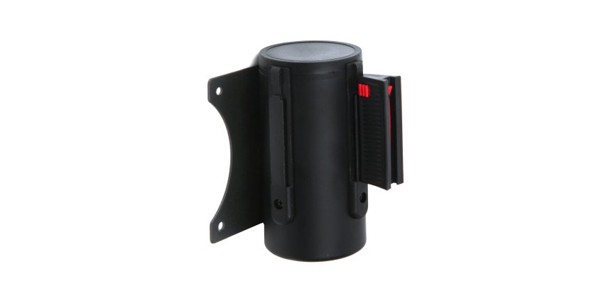 Black Barrier Flexi Belt Wall Mounted With 3 m Black Belt