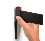 Black Barrier Flexi Belt Wall Mounted With 3 m Black Belt