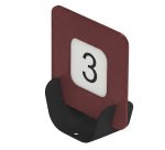 Segnaposto Talk porta QR code - 10 x 4 x 11,5 cm - bordeaux - Stilcasa