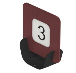 Segnaposto Talk porta QR code - 10 x 4 x 11,5 cm - bordeaux - Stilcasa