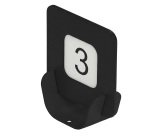 Segnaposto Talk porta QR code - 10 x 4 x 11,5 cm - nero - Stilcasa