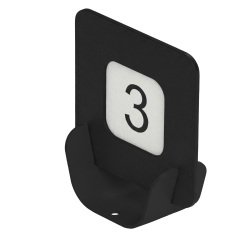 Segnaposto Talk porta QR code - 10 x 4 x 11,5 cm - nero - Stilcasa