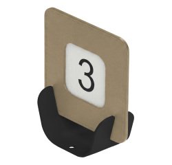 Segnaposto Talk porta QR code - 10 x 4 x 11,5 cm - beige - Stilcasa