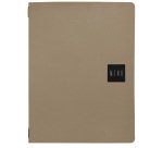 Porta menù Talk - 3 inserti doppi inclusi - A4 - 24,3 x 31,6 cm - beige - Stilcasa