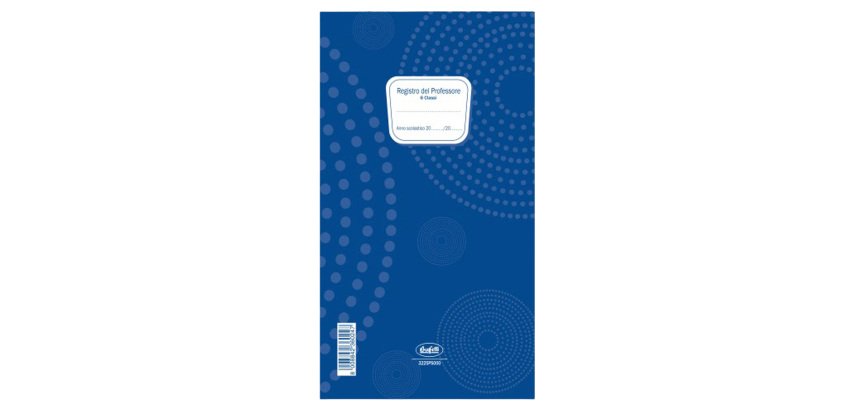Registro del Professore (6 classi) - 31 x 17 cm - 3225PS000G - Data Ufficio