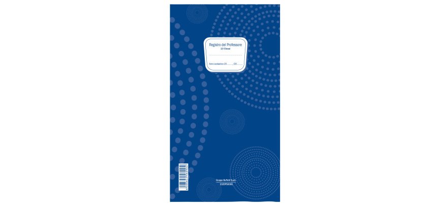 Registro del Professore (10 classi) - 31 x 17 cm - 3325PS000G - Data Ufficio