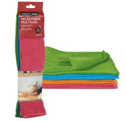 Panno microfibra - multiuso - 34 x 36 cm - Perfetto Basic - conf. 4 pezzi