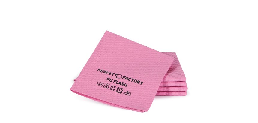 Panni PU Flash - 34 x 36 cm - rosso - Perfetto Factory - conf. 5 pezzi