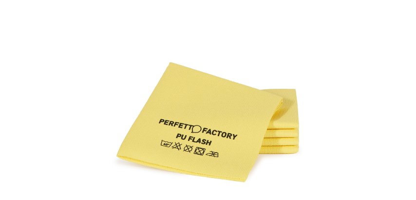 Panni PU Flash - 34 x 36 cm - giallo - Perfetto Factory - conf. 5 pezzi