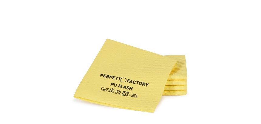 Panni PU Flash - 34 x 36 cm - giallo - Perfetto Factory - conf. 5 pezzi