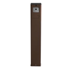 Posacenere da terra - acciaio - 17,5 x 10,5 x 106 cm - 2 L - corten - Stilcasa