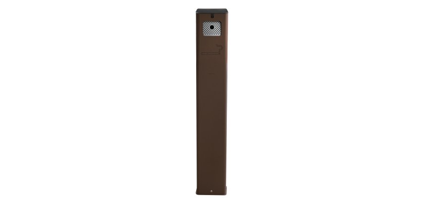 Posacenere da terra - acciaio - 17,5 x 10,5 x 106 cm - 2 L - corten - Stilcasa